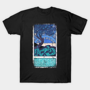 Art Nouveau - Tree Of Life Paul Berthon Alphonse Mucha Vintage Fantasy T-Shirt